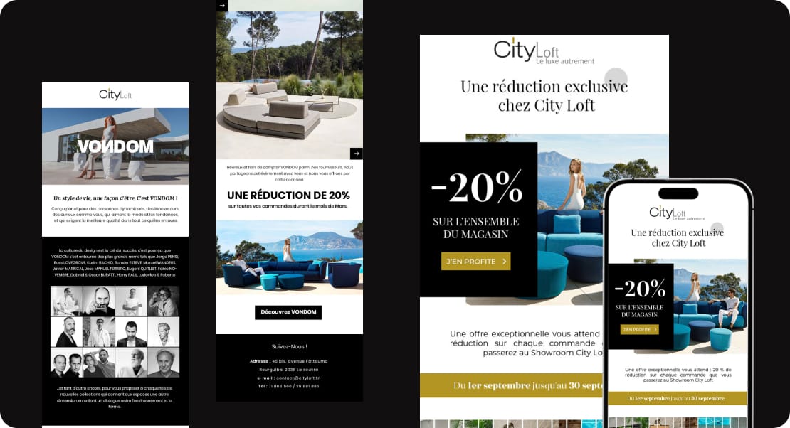 email-marketing-city-loft-ameublement-tunisie
