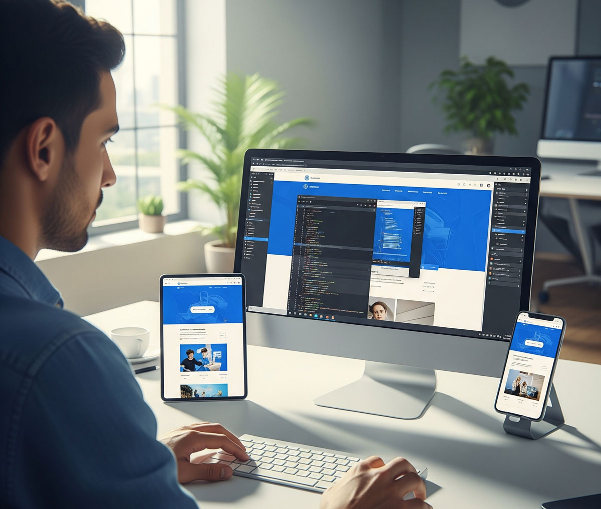 Développeur en Tunisie appliquant les meilleures pratiques du design responsive sur plusieurs écrans