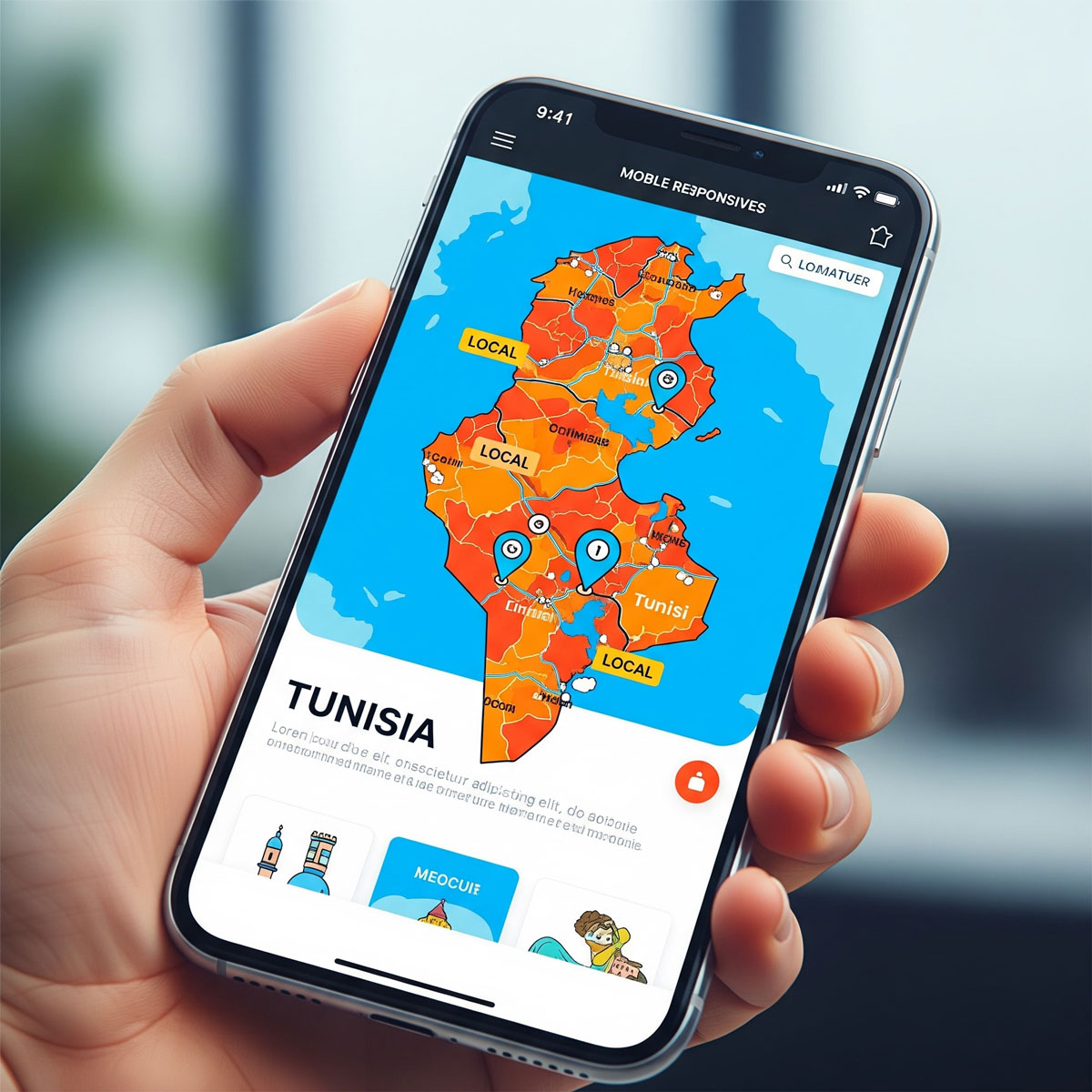 Exemple de site responsive en Tunisie suivant les meilleures pratiques pour le développement de site internet